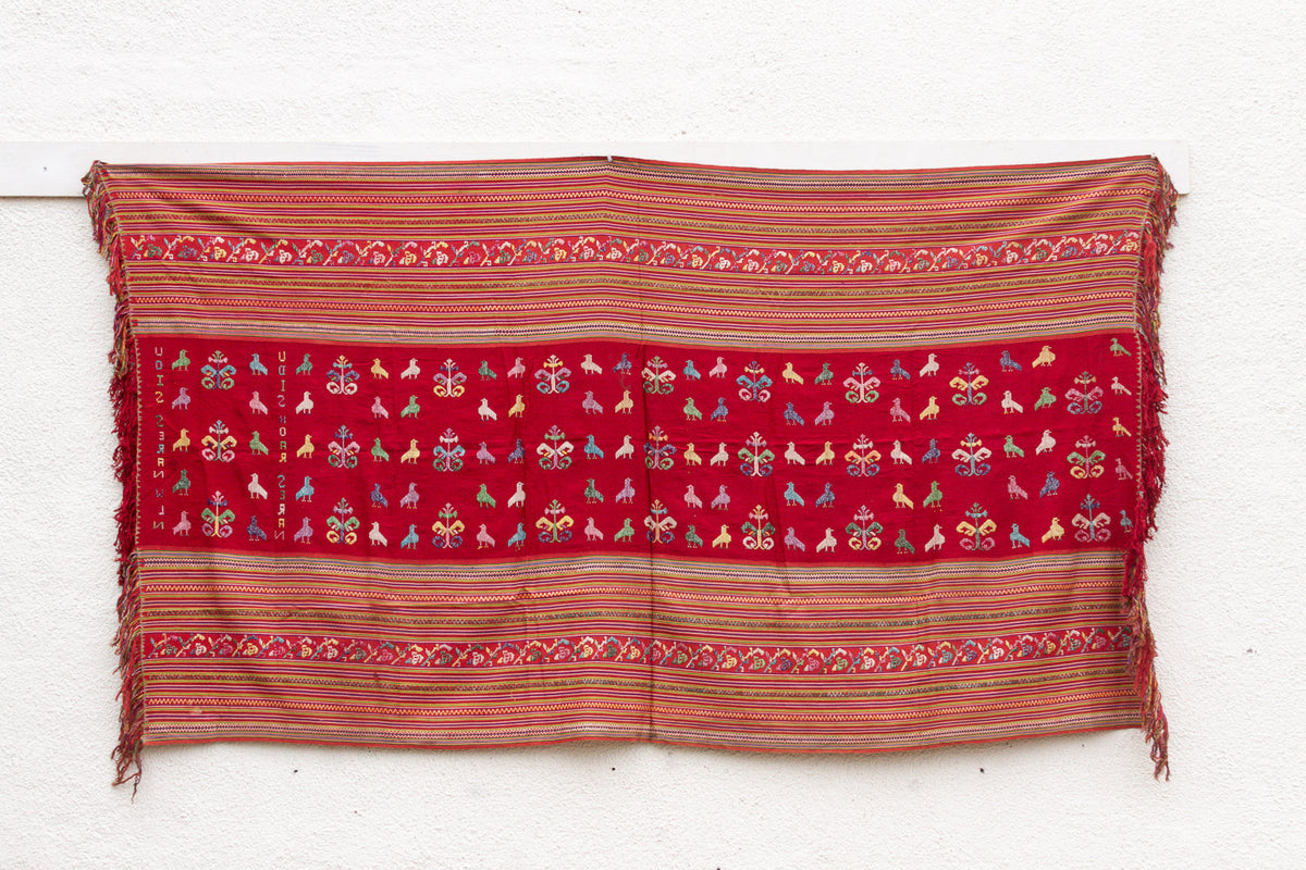 Antique Timor Tribe Figural Blanket