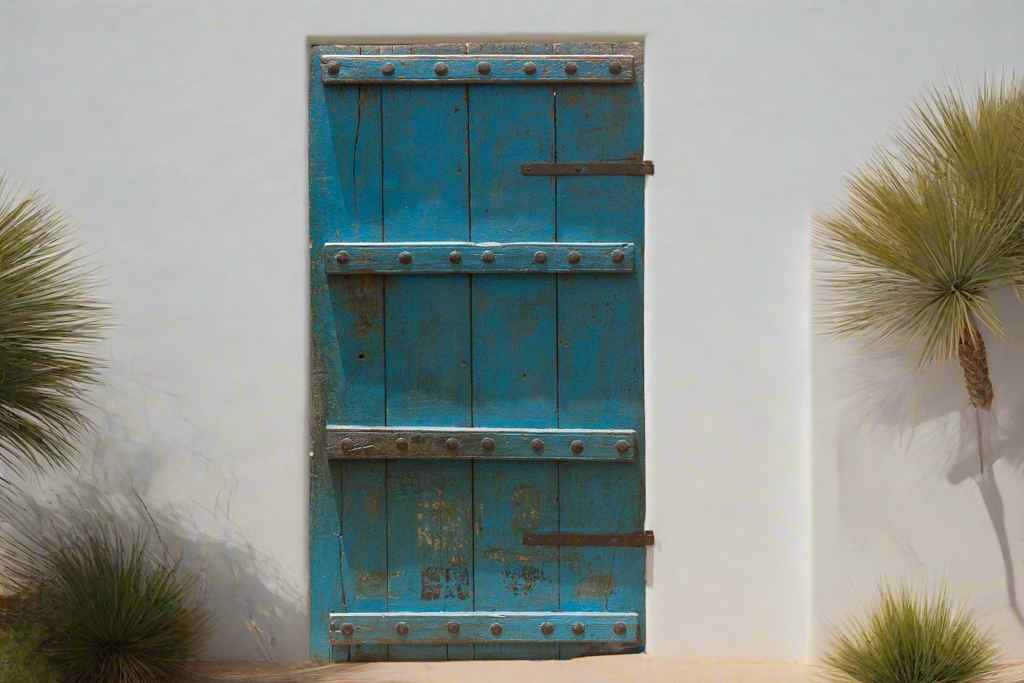 The Blue City Gate, Antique Jodhpur Blue Door