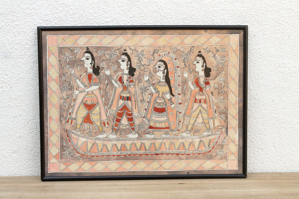 Madhubani Magic Antique Indian Painting