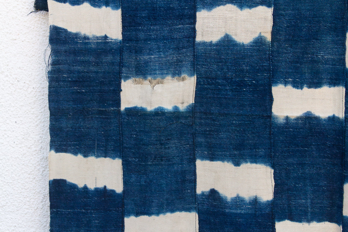 Caravan Trail Indigo Mud Cloth Throw