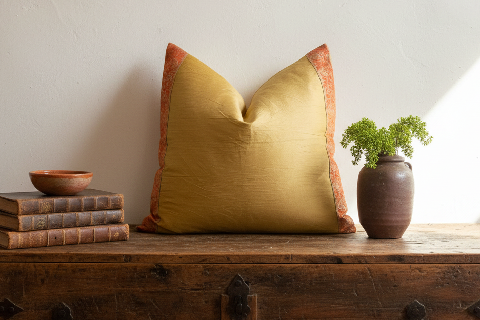 Firefly Festive Silk Euro Pillow Cover
