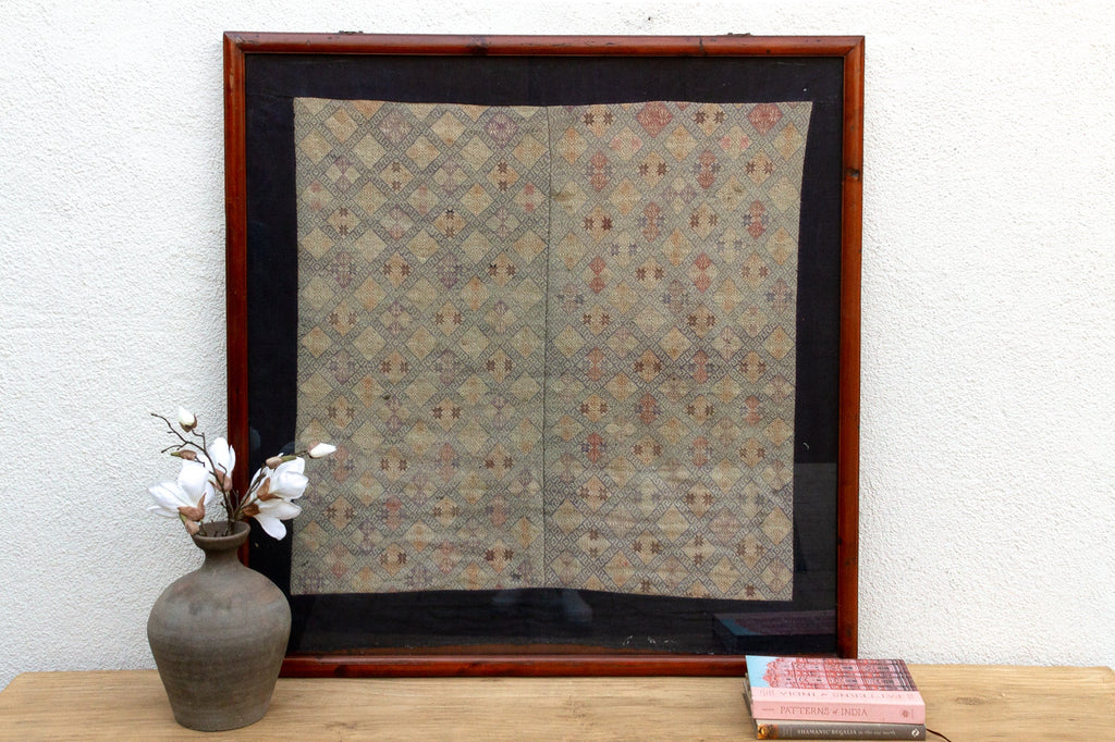 Hmong Heritage Antique Framed Baby Carrier
