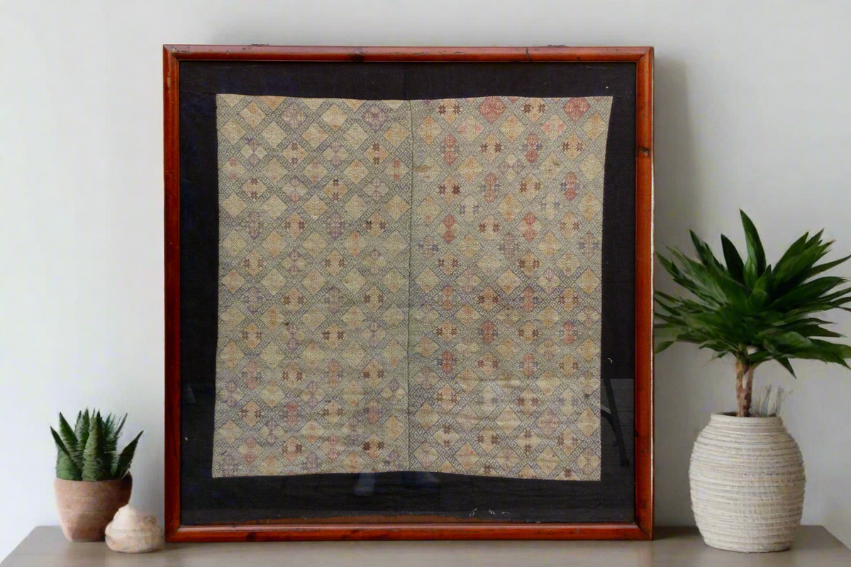 Hmong Heritage Antique Framed Baby Carrier