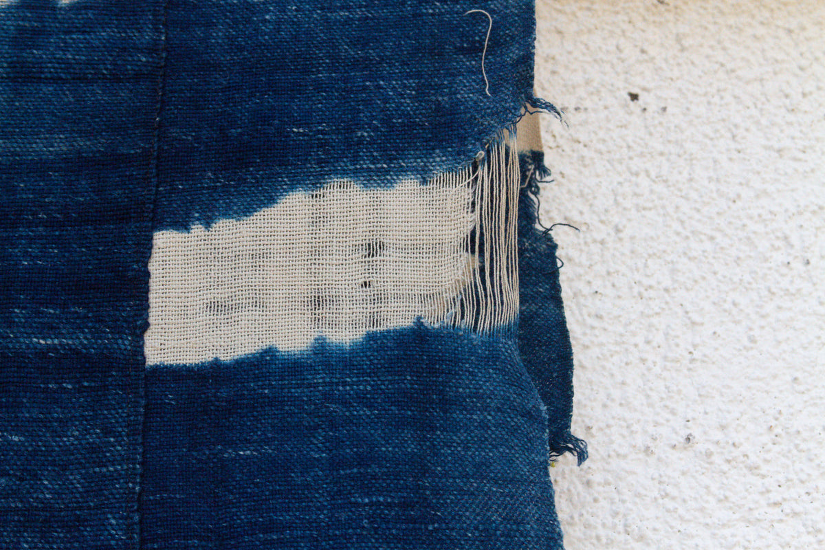 Caravan Trail Indigo Mud Cloth Throw