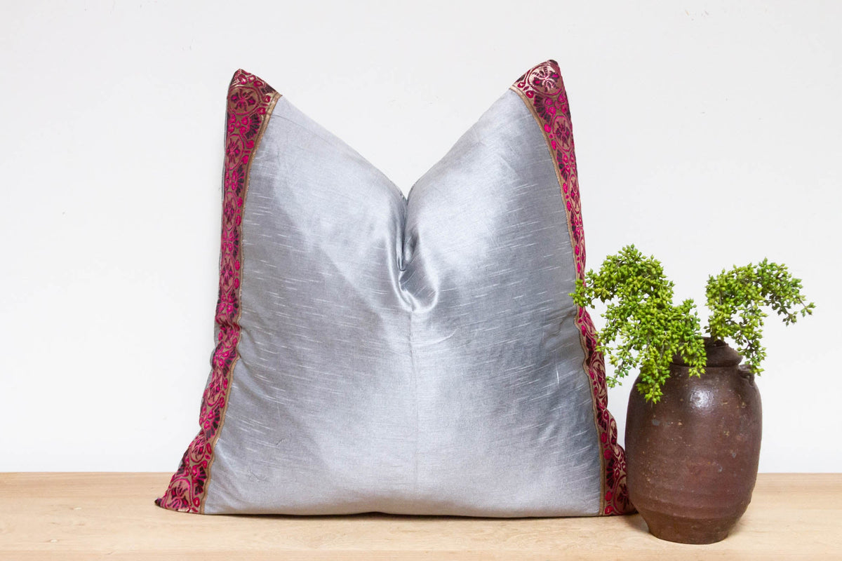 Shoreline Festive Silk Euro Pillow Cover
