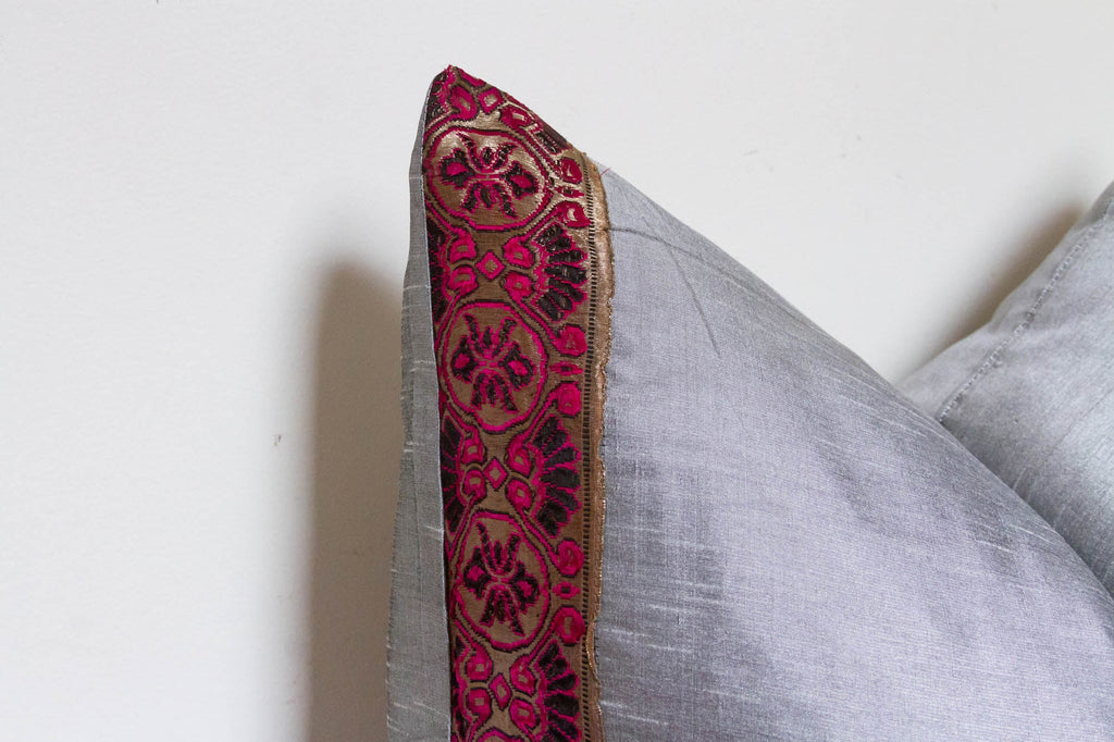 Shoreline Festive Silk Euro Pillow Cover