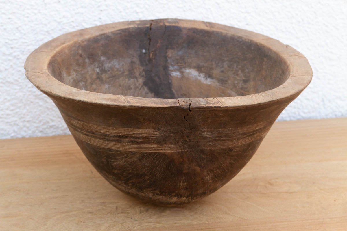 Antique Oromo Wooden Milk Bowl
