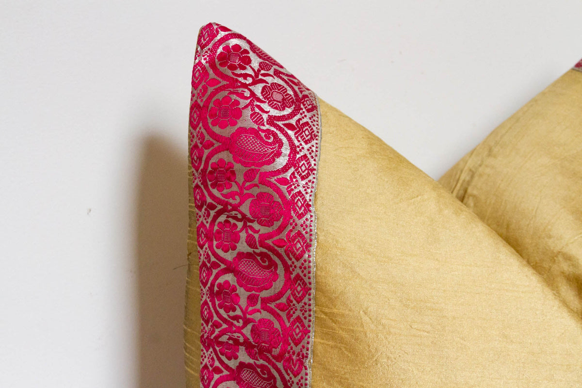 Sunbeam Festive Silk Euro Pillow Cover
