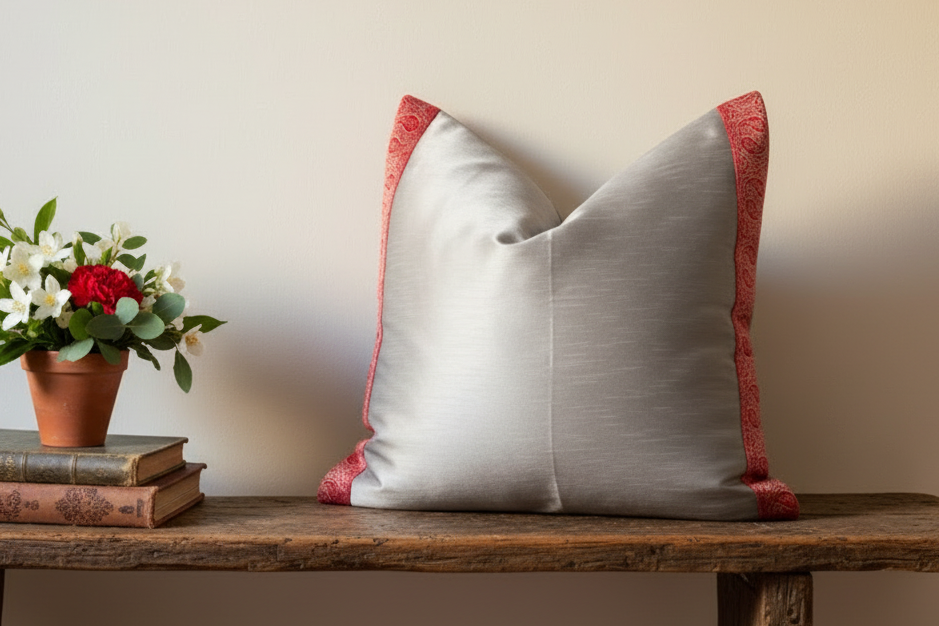 Star Dust Festive Silk Euro Pillow Cover