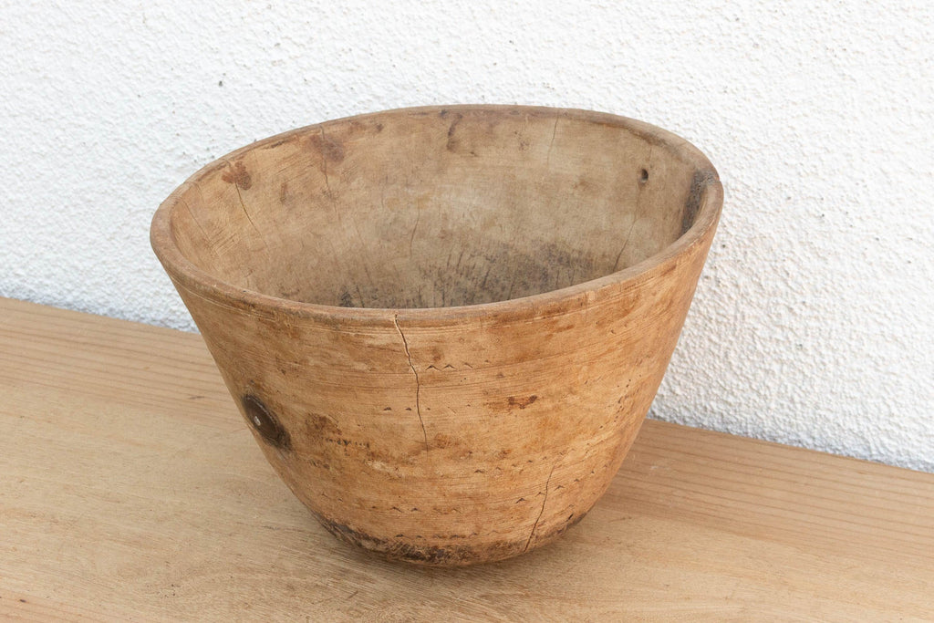 Original Bleached Wood African Vessel