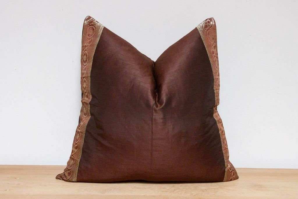 Syrah Festive Silk Euro Pillow Cover