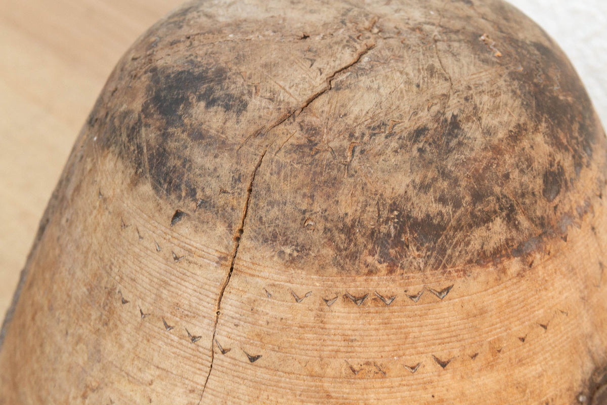 Original Bleached Wood African Vessel