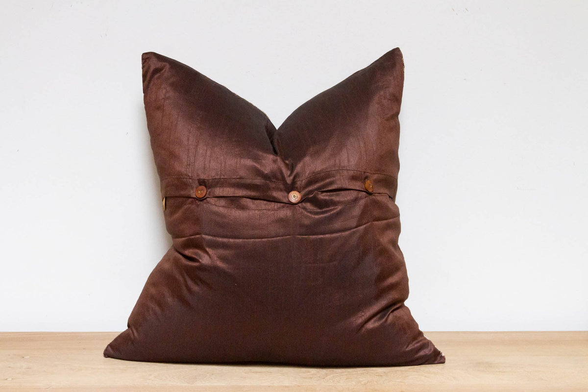 Syrah Festive Silk Euro Pillow Cover