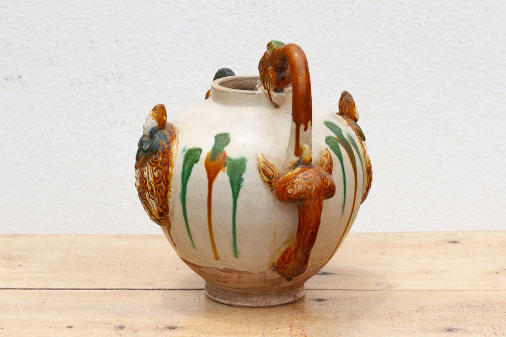 Vintage Tang Dynasty Style Sancai Jug