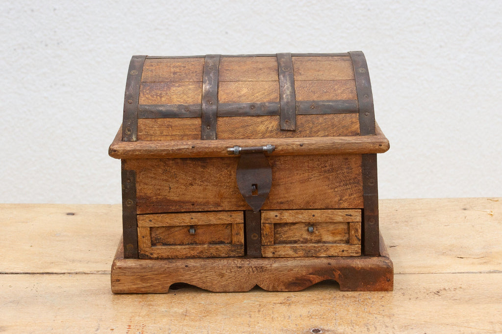 Rustic Wooden Spice Merchant Box