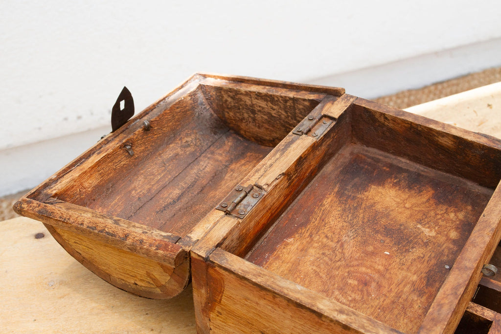 Rustic Wooden Spice Merchant Box