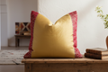 Jaislmer Gold Festive Silk Euro Pillow Cover
