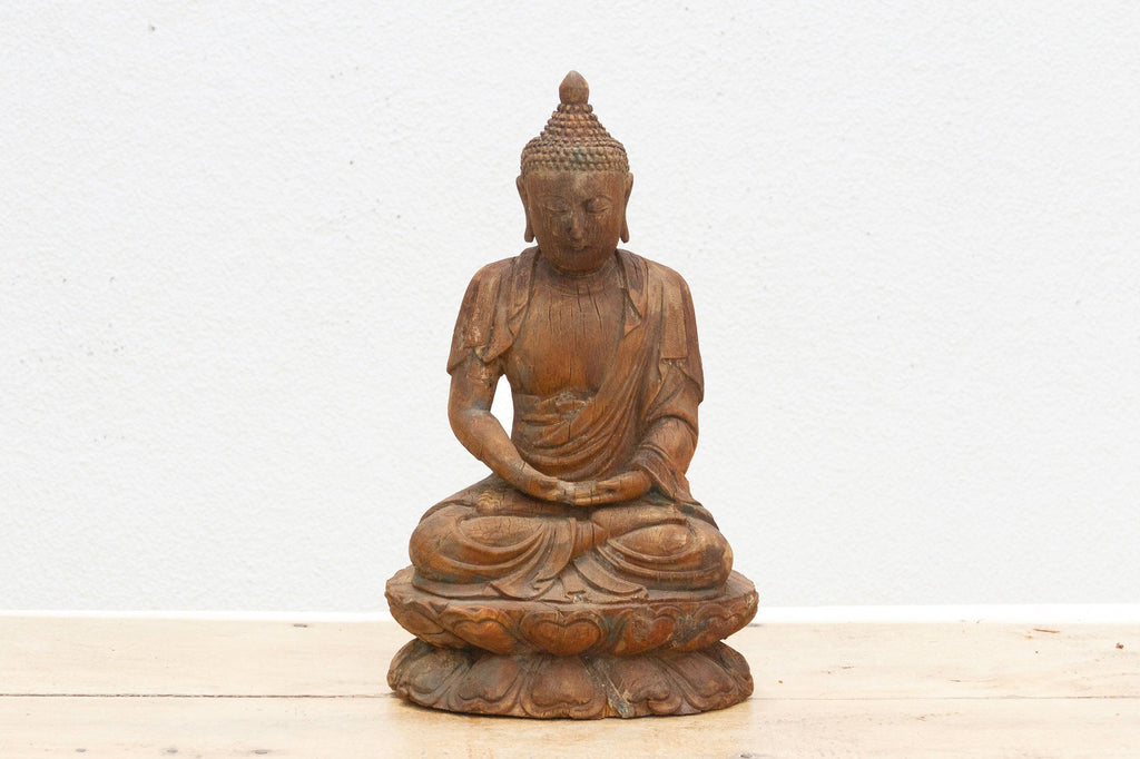 Finely Carved Meditative Buddha Statue
