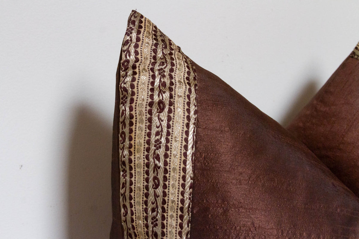 Hickory Festive Silk Euro Pillow Cover