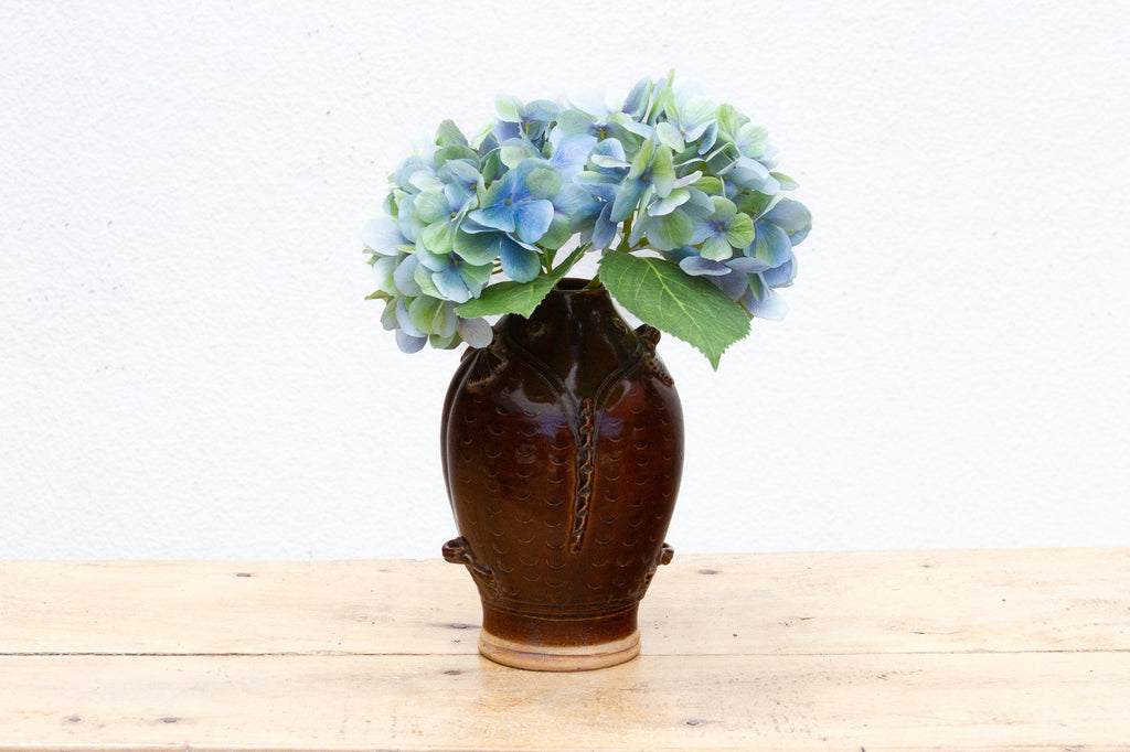Mid-Century Glazed Fish Shape Vase