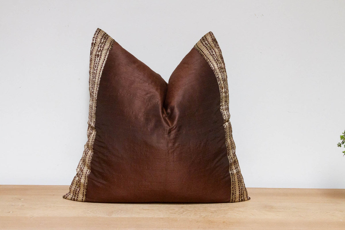Hickory Festive Silk Euro Pillow Cover