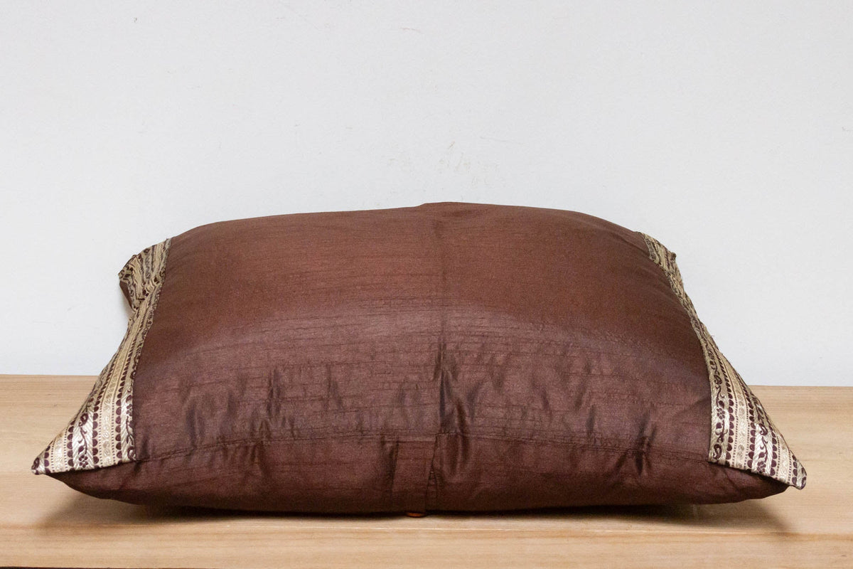 Hickory Festive Silk Euro Pillow Cover