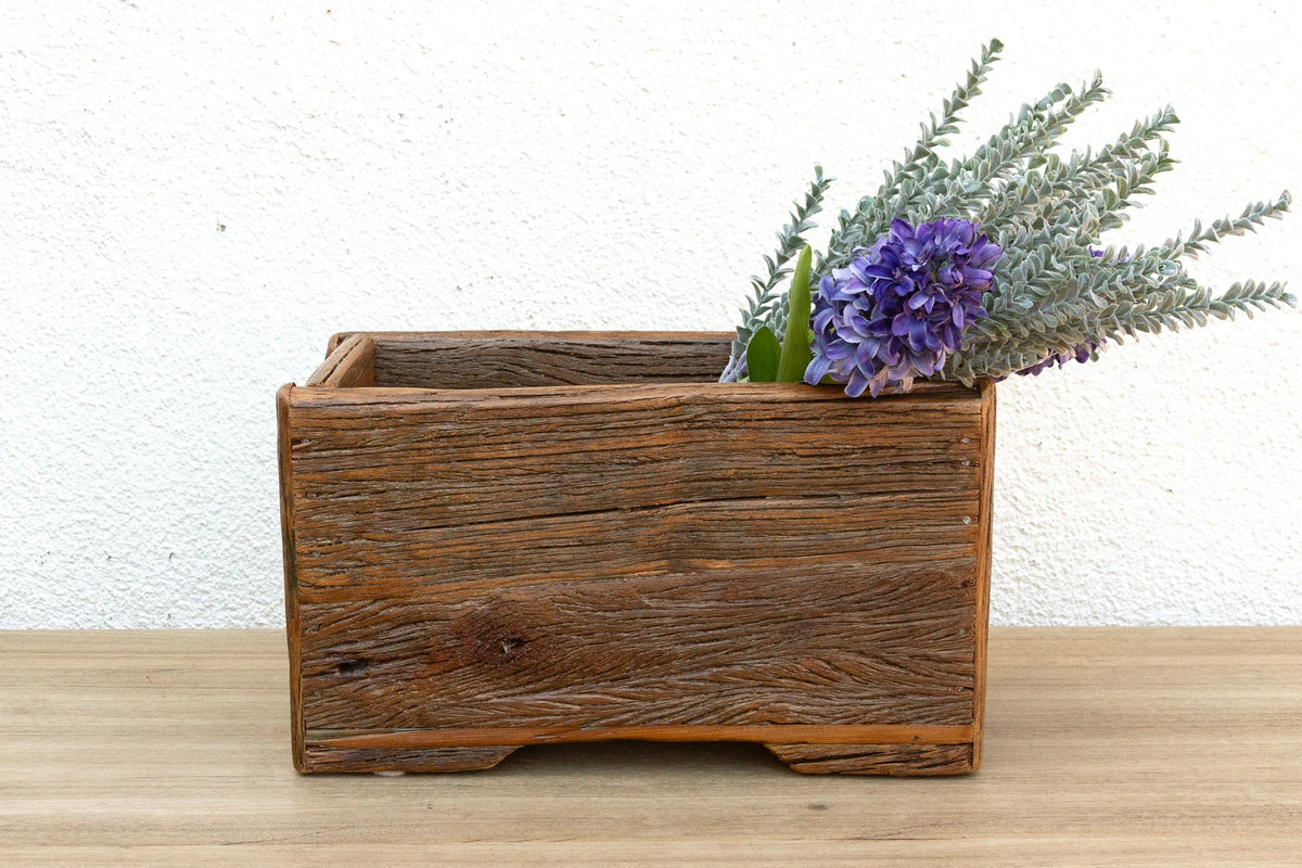 Rustic Charm, Reclaimed Wood Planter Box