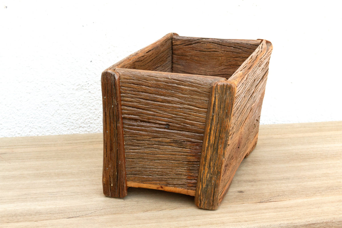 Rustic Charm, Reclaimed Wood Planter Box