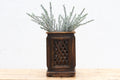 Vintage Lattice Jali Basket Planter