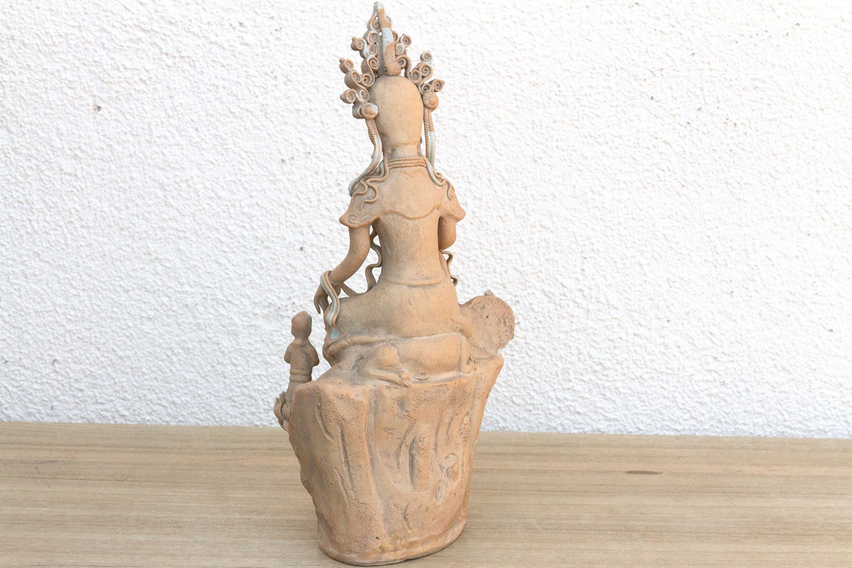 Timeless Chinese Porcelain Bodhisattva Sculpture