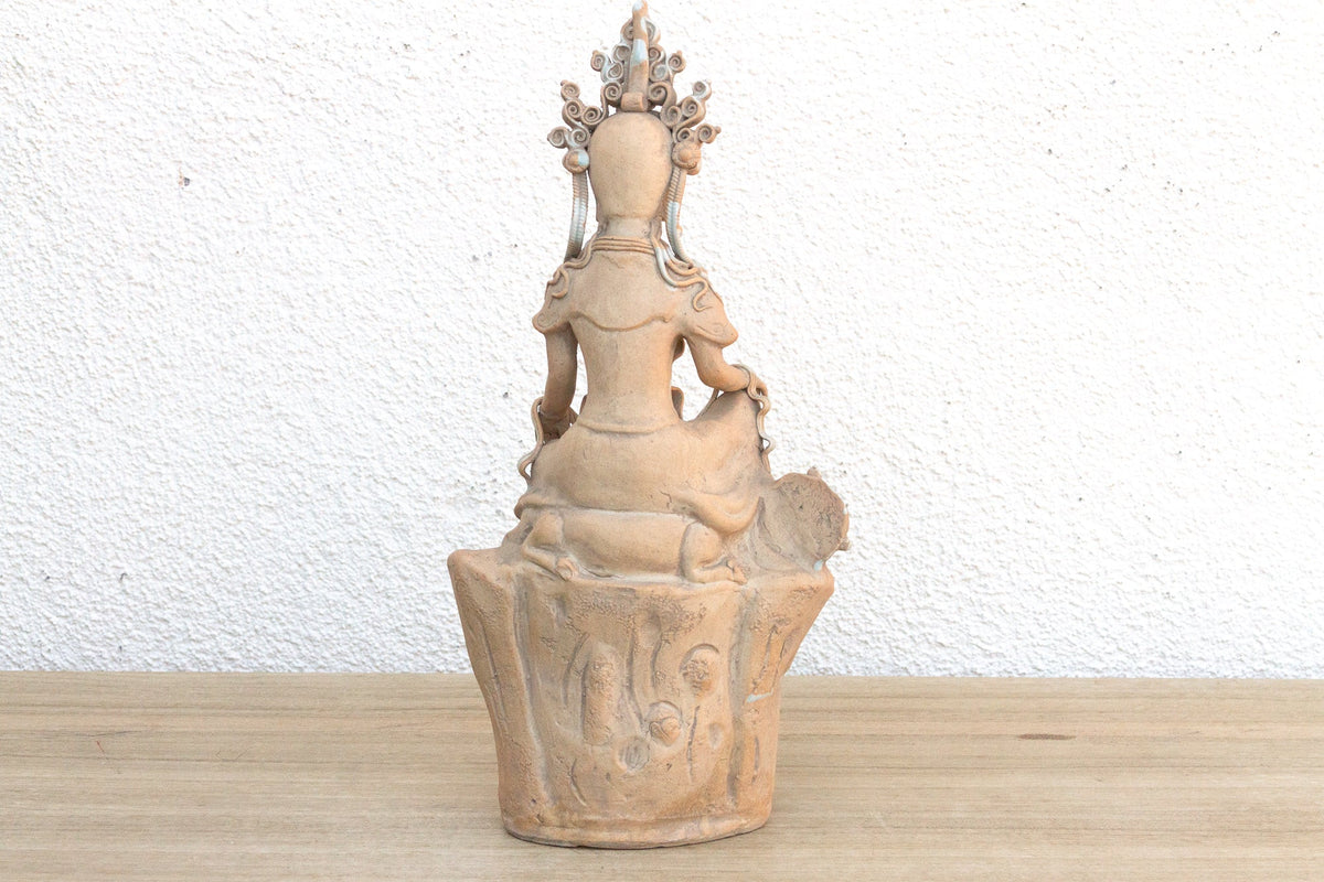 Timeless Chinese Porcelain Bodhisattva Sculpture