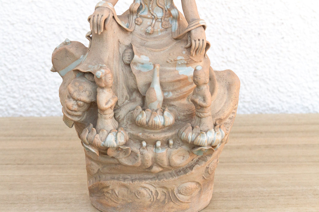 Timeless Chinese Porcelain Bodhisattva Sculpture