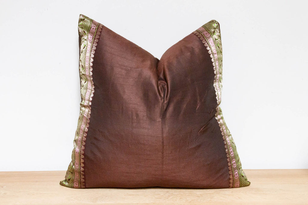 Wenge Festive Silk Euro Pillow Cover