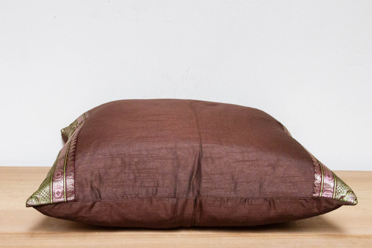 Wenge Festive Silk Euro Pillow Cover