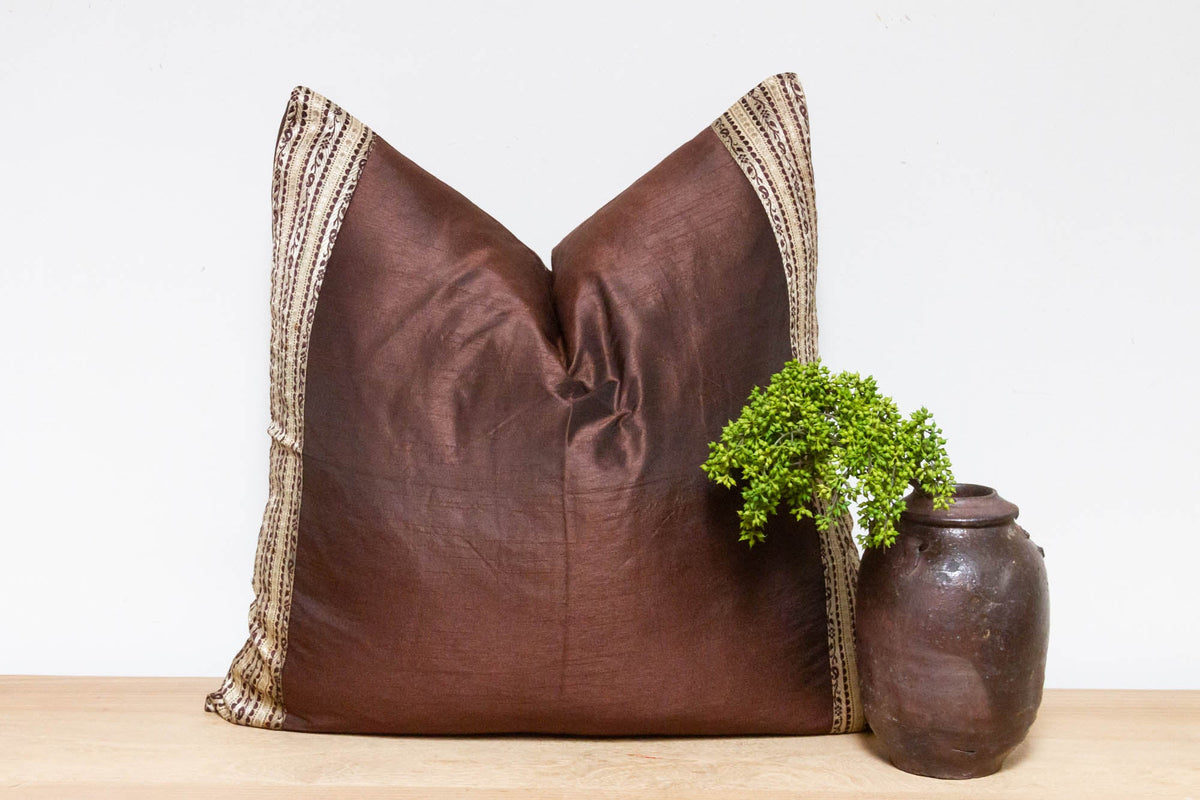 Kobicha Festive Silk Euro Pillow Cover