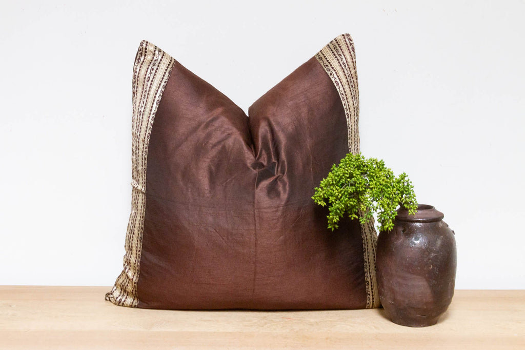 Kobicha Festive Silk Euro Pillow Cover