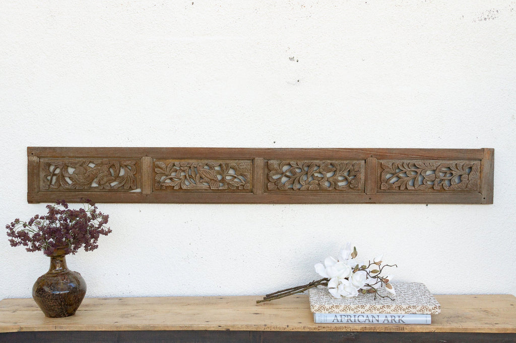 Antique Eastern Canopy's Entrance Carving