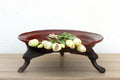 Offering Elegance, Antique Burmese Lacquered Tray