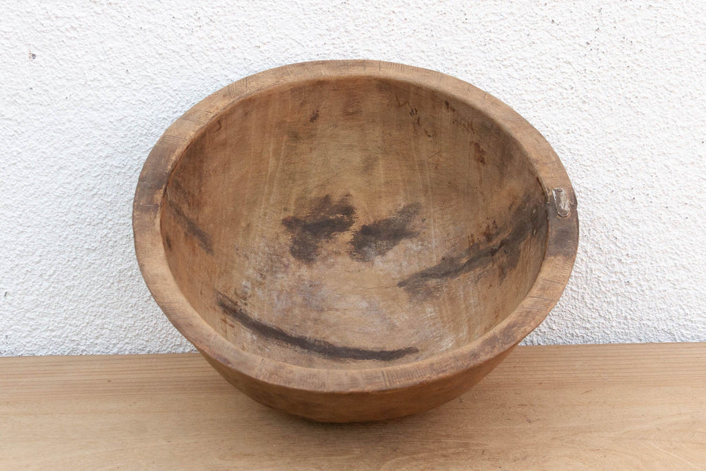 Old Primitive Round Vessel