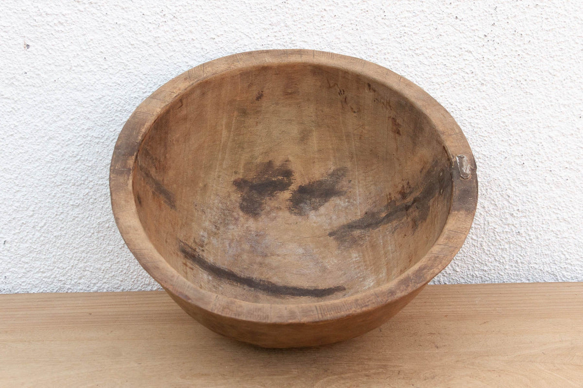 Old Primitive Round Vessel