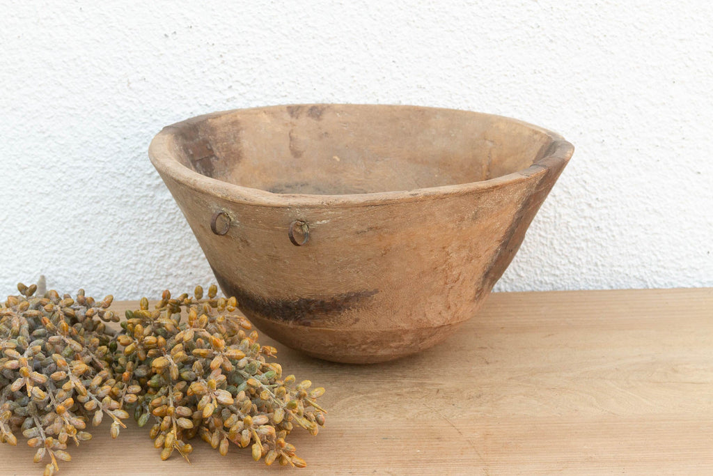 Horn of Africa Carved Wooden Vessel