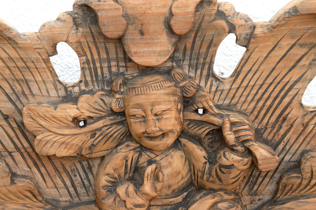 Spiritual Guardians, Pair of Antique Burmese Buddha Figures