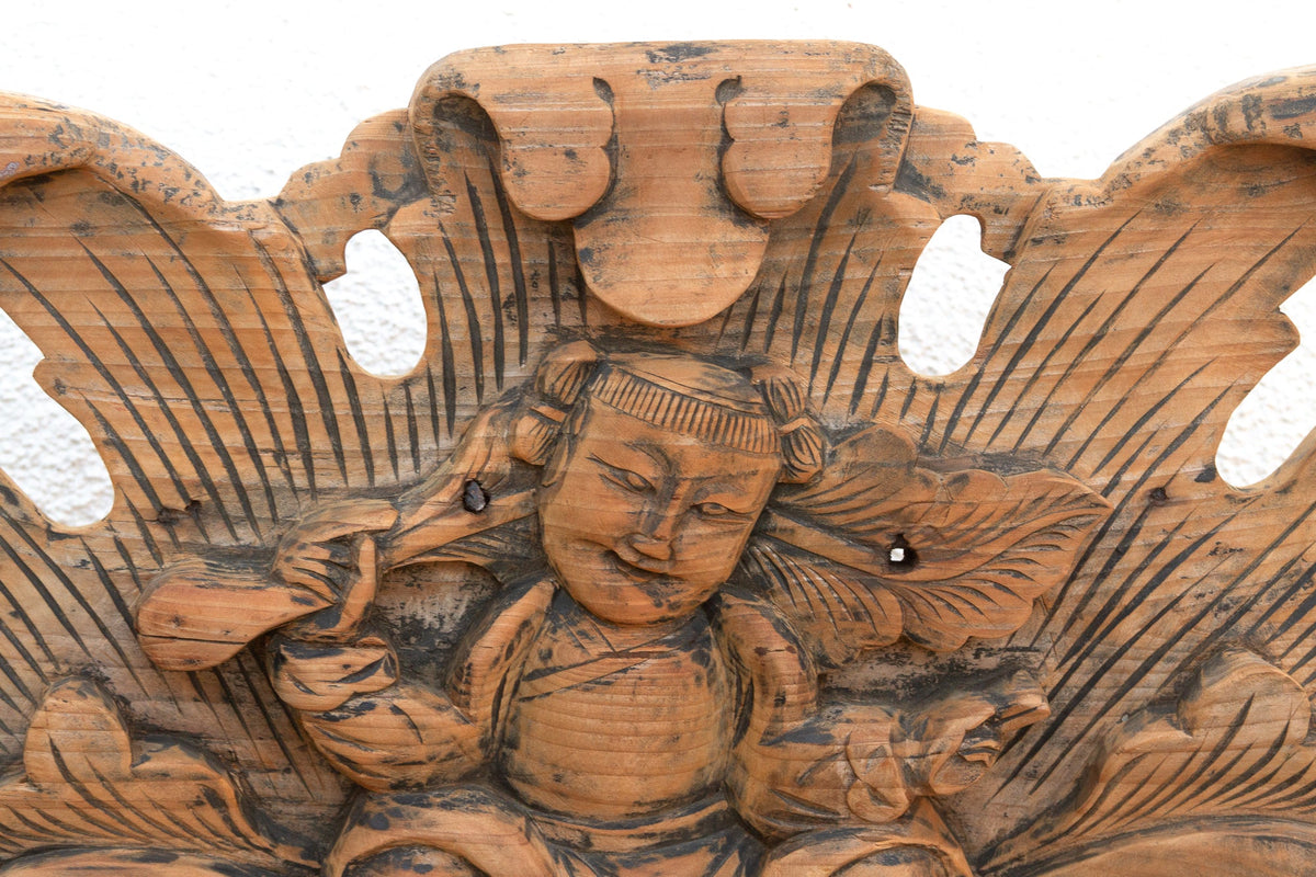 Spiritual Guardians, Pair of Antique Burmese Buddha Figures