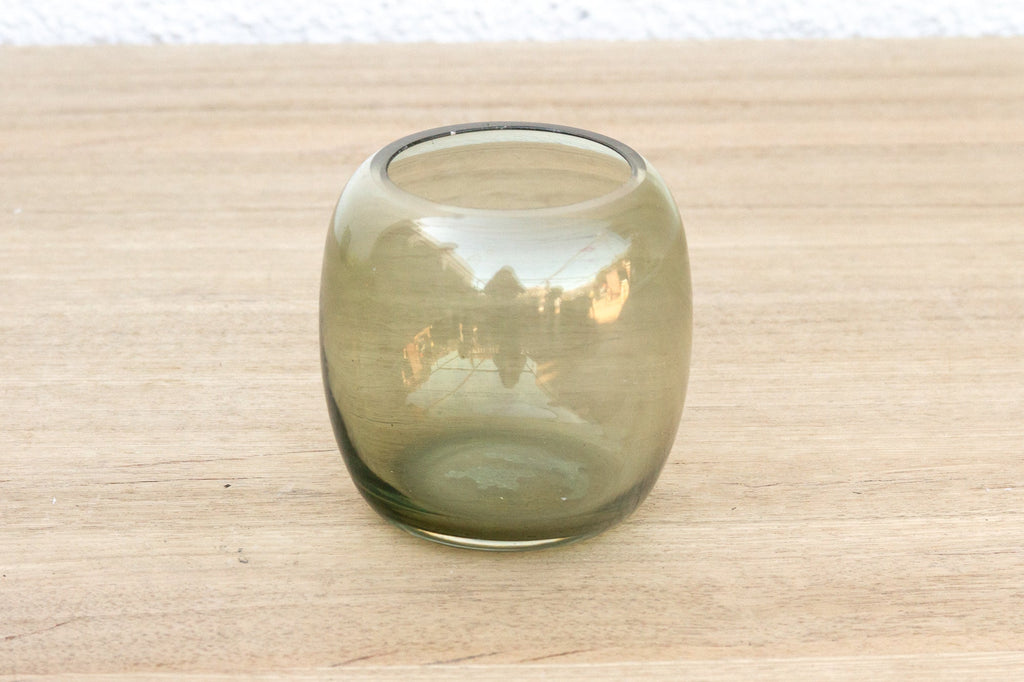 Earthy Hand-Blown Glass Votive