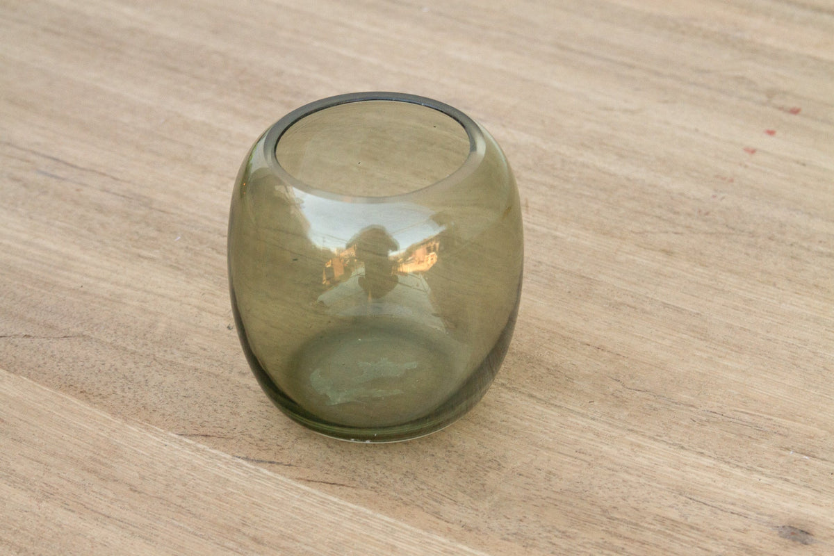 Earthy Hand-Blown Glass Votive
