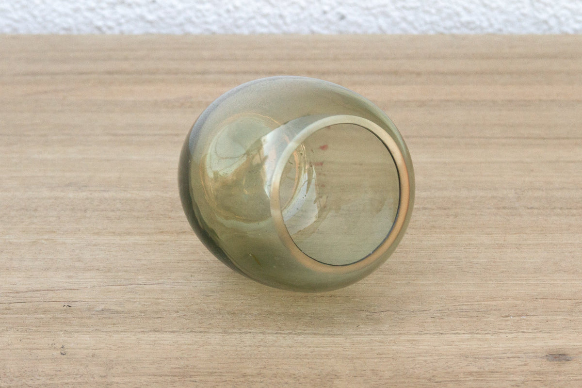 Earthy Hand-Blown Glass Votive