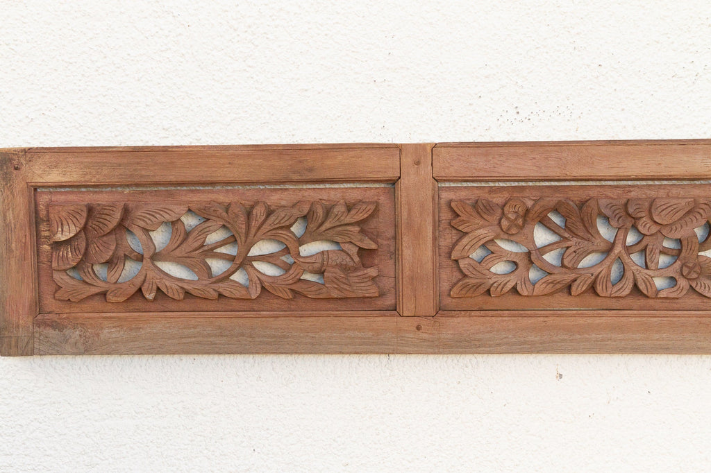 Finely Carved Bamboo Grove Wall Panel