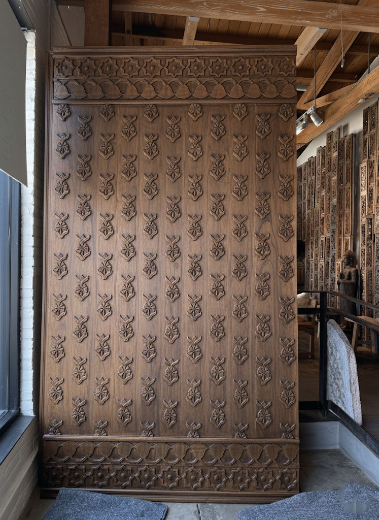 The Artisan Canvas, Custom Hand-Carved Teak Paneling – Made to order only, Not in stock