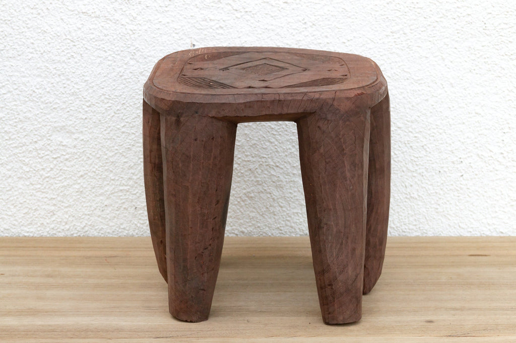 Six Legged African Carved Nupe Stool