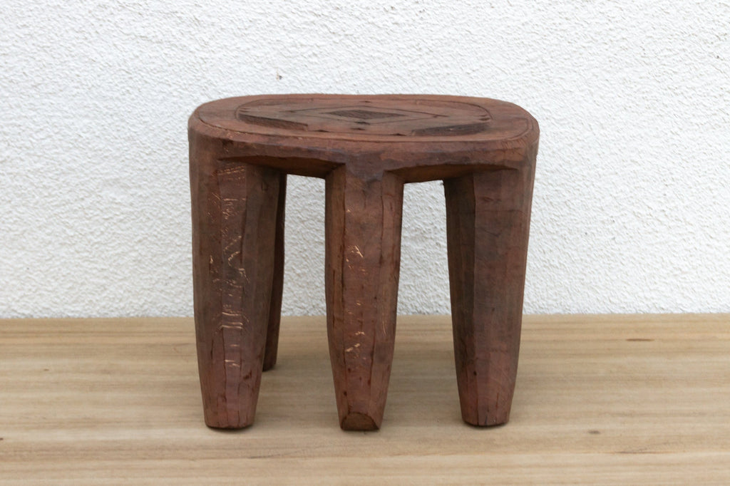 Six Legged African Carved Nupe Stool